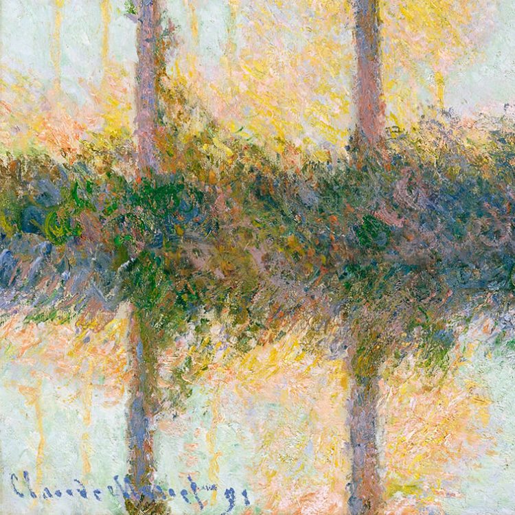 The Four Trees (1891) | Claude Monet | FREE DIGITAL DOWNLOAD