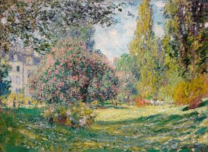 Le Parc Monceau Landscape by Claude Monet