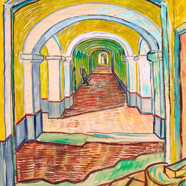 Corridor in the Asylum (1889) | Vincent Van Gogh | FREE DIGITAL DOWNLOAD