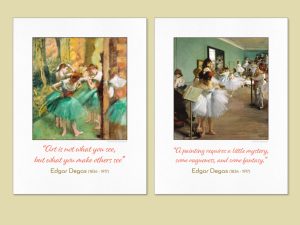 edgar degas dancers pink and green