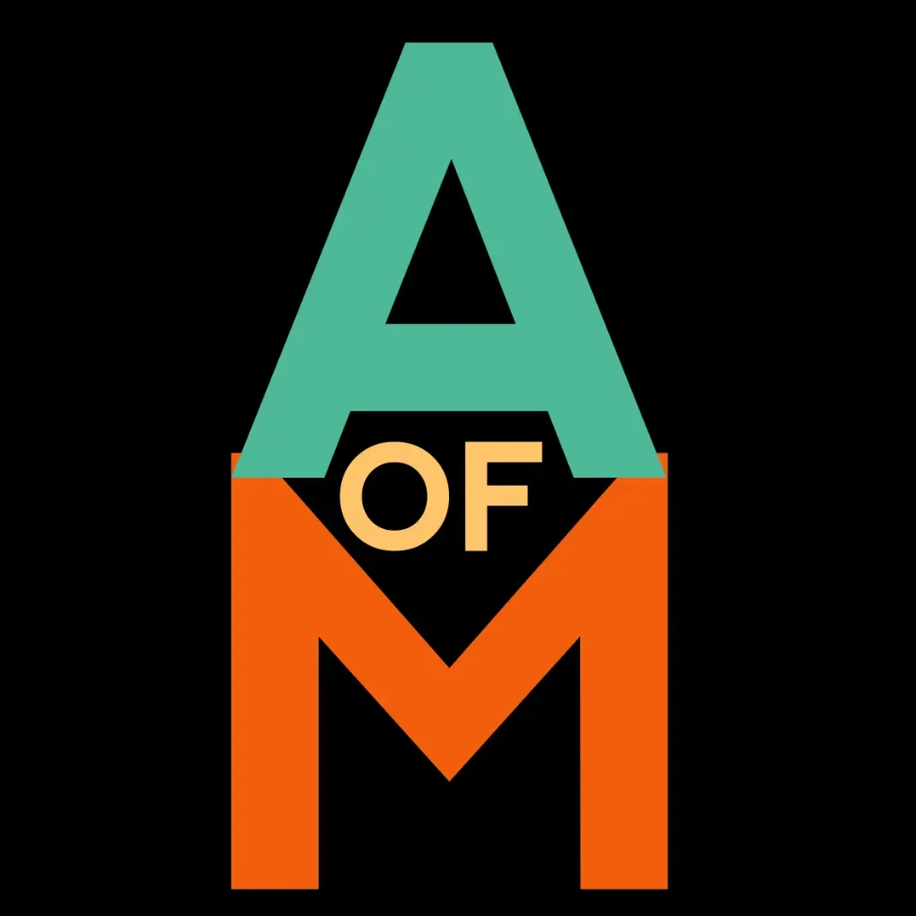 ART OF MASTERS LOGO ORANGE TEAL 1020PX webp