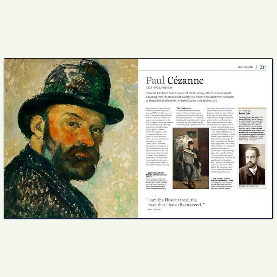 Artists Their Lives and Works 3 BOOK PAGE CEZANNE 60PC