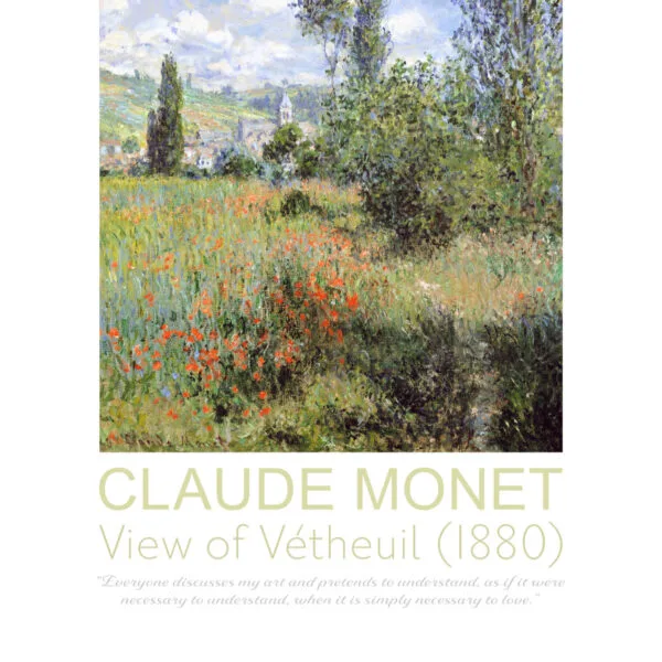 View of Vétheuil | Claude Monet (1880) | POSTER