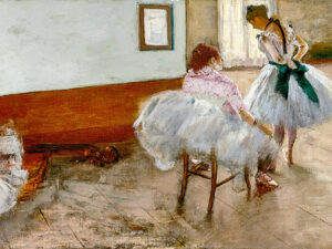 The Dance Lesson by Edgar Degas