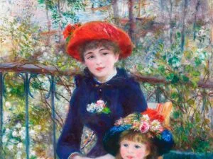 Two Sisters On the Terrace (1881) | Pierre Auguste Renoir | FREE DIGITAL DOWNLOAD