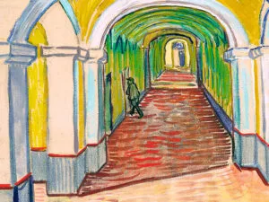 Corridor in the Asylum (1889) | Vincent Van Gogh | FREE DIGITAL DOWNLOAD
