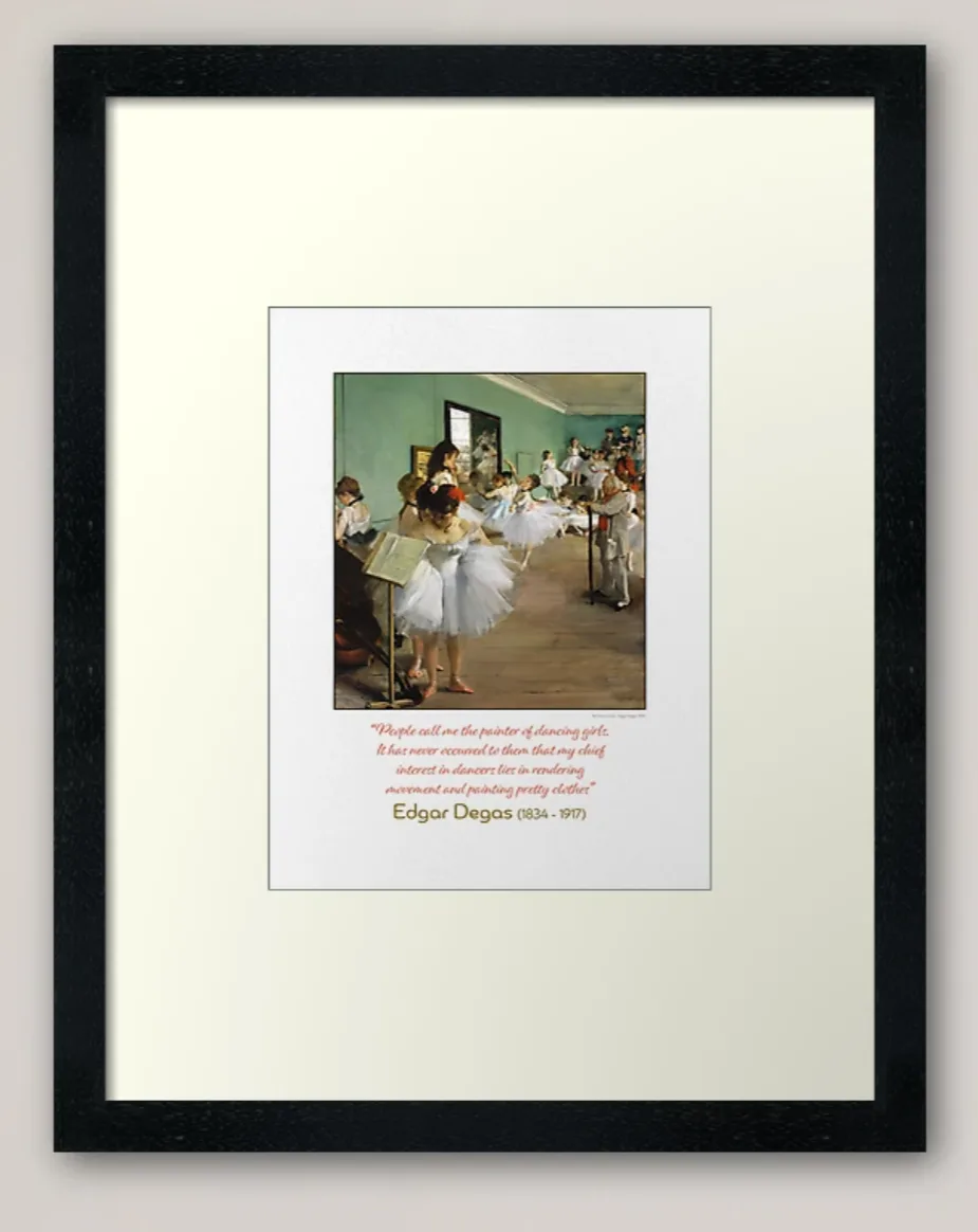 edgar dega framed print on redbubble